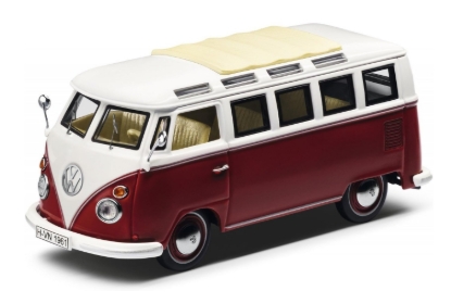 Picture of Model Volkswagen Samba Bus T1 1/43 in Red/Cream