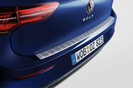 Picture of Rear Bumper Scuff Plate for Volkswagen Golf 2024+ in Stainless Steel Look