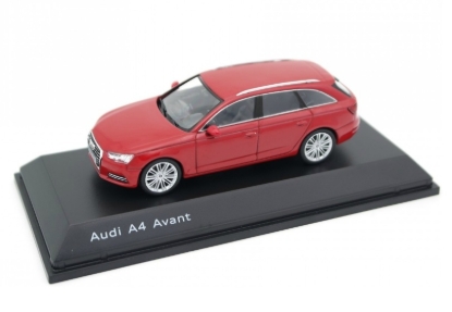 Picture of Model 2019 Audi A4 Avant B9 Quattro Wagon Tango Red 1/43 Scale