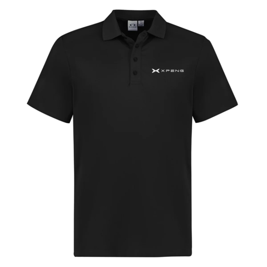 Picture of XPENG Mens Black Action Polo Shirt