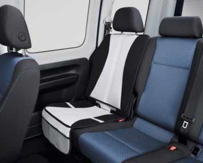 Picture of Child Seat Underlay with Backrest Cover - Black and White - Volkswagen